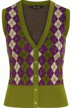 King Louie Tops & Shirts<V Neck Spencer Briolette Posey Green