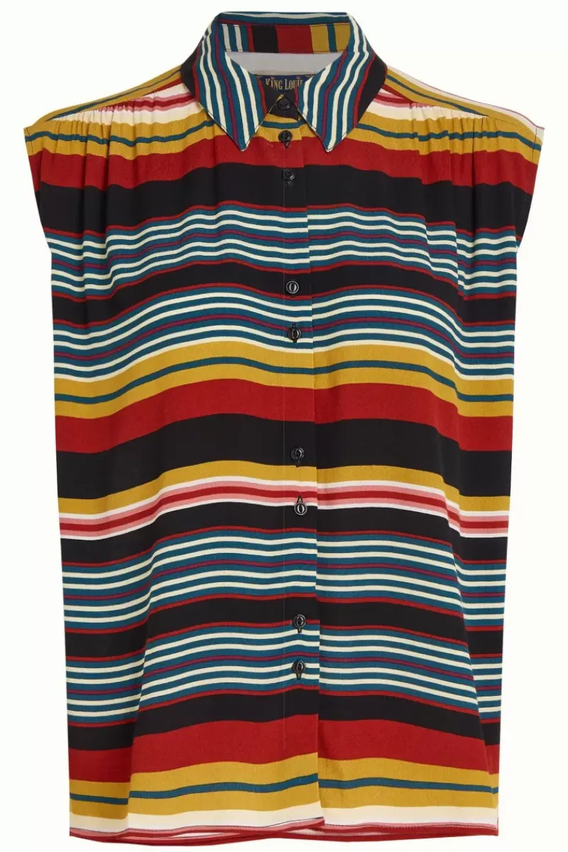 King Louie Blouses<Viv Blouse Maxim Stripe Black
