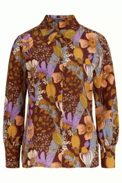 King Louie Blouses<Winona Blouse Nifty Rum Brown