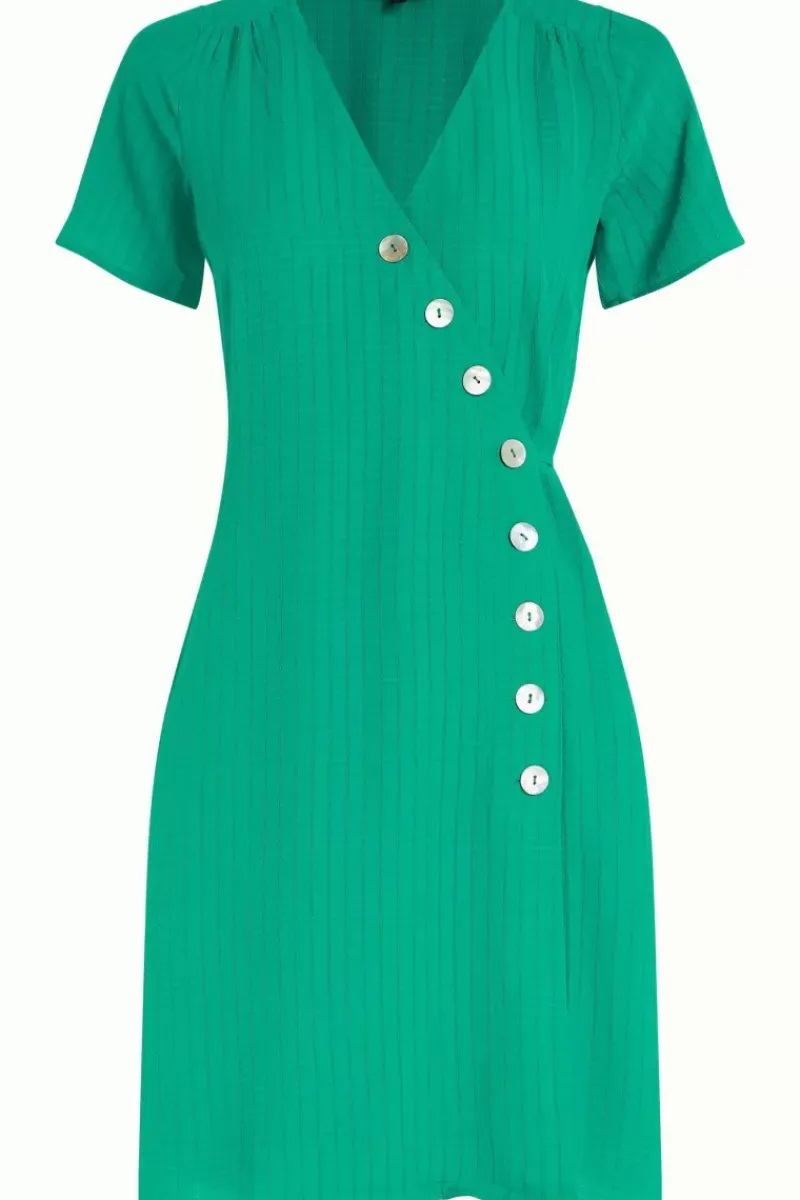 King Louie Jurken<Zuma Wrap Short Dress Sandy Amber Green